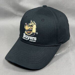 Buyers Products Co Strapback Hat Cap Black Workwear Baseball SnowDogg Dad Mens